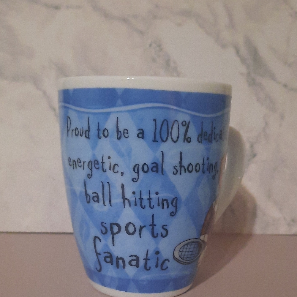 Energetic Blue Sports Fanatic Mug
